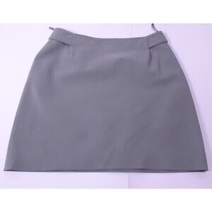 PRADA Women's Grey Straight Velcro Mini Skirt Sz 40 GREY VINTAGE